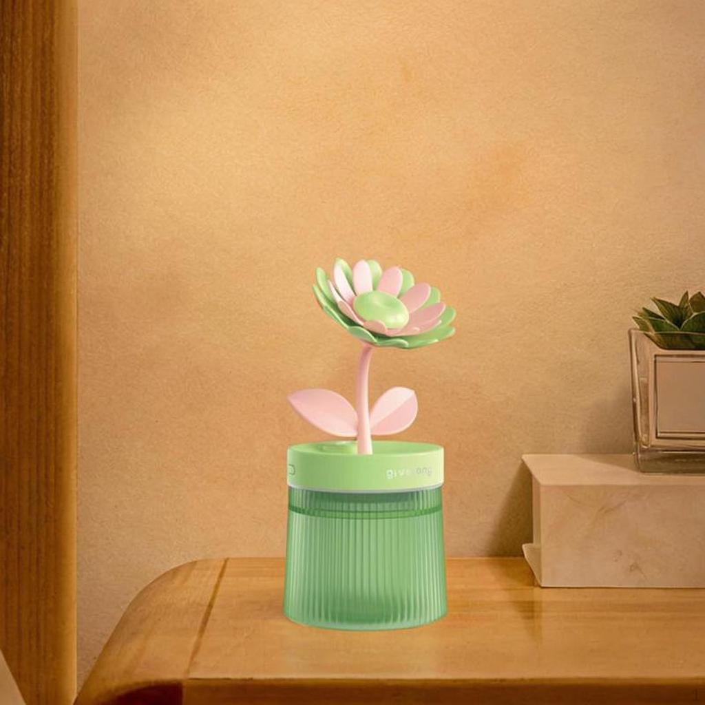 Umidificator USB Compact Design Floare 260ml Lumină de Noapte Difuzor de Aromă pentru Birou
