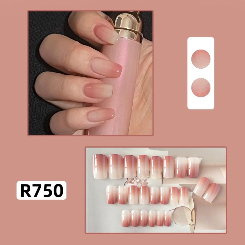 Frühling und Sommer Wind Tragen Nagel Reiner Wunsch Nagelpflaster Aufhellend Abnehmbares Nagelstück Langes und kurzes Nagelstück Fertigprodukt