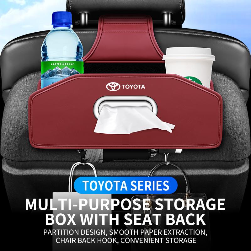 Car seat back hook water cup holder storage box car rear seat storage box must-have Toyota Corolla Camry RAV4 car sticker
