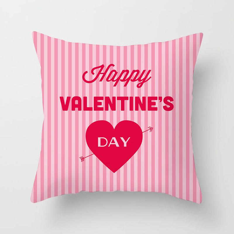 Valentine's Day Digital Printed Car Pillow Cushion Cover Core-Free Home Soft Decoration
