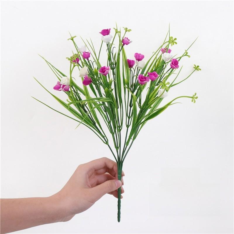 Plastic Fake Floral With Eucalyptus And Chrysanthemum For Party Decorations