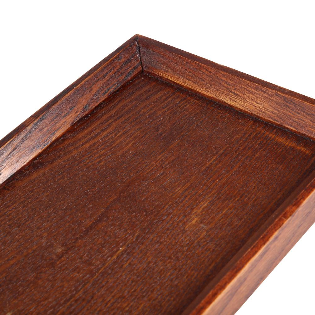 Wooden Serving Tray Plate for Tea Set Fruits Candies Food Home Decoration (45*15*2cm)