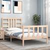 VidaXL Bed Frame with Headboard 90x190 Cm Solid Wood 3191936