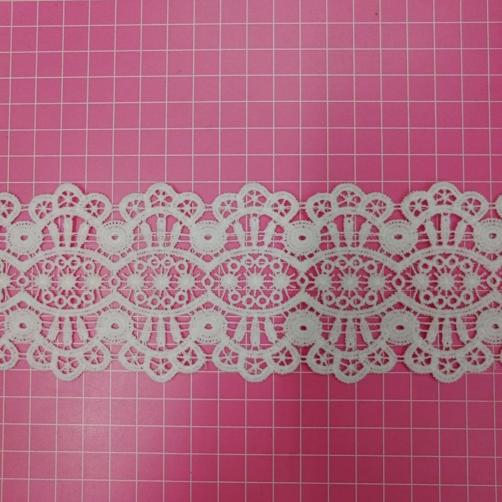 Junhui Lace Water-Soluble Milk Silk Embroidery Lace Clothing Curtain Embroidery Accessories Edging Pattern Woven Wide Lace