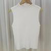 Spring and Summer Half Turtleneck Small Halter Vest Women All Matching Bottom Sweater Knit Sweater Vest Sleeveless Short Top To Wear
