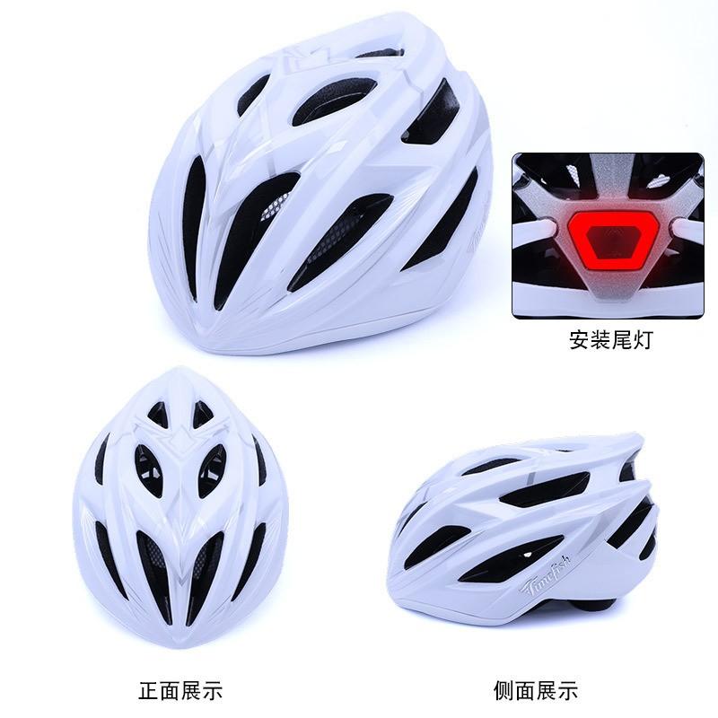 Adult Kids Cycling Helmet Road Mountain Bikes Adjustable Half With Tail Light Mount PCEPS Safety Gear