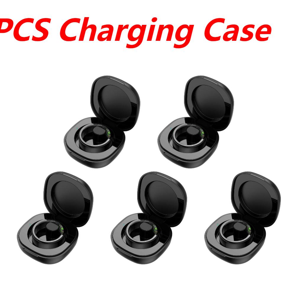 For R02/R03/R06 Smart Ring 200mAh Wireless Charging Case Dock Replacement Charger Case Cradle Dock Station Wireless Charger Case