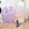 Colorful Dirty Clothes Basket, Breathable and Foldable, Three-layer Toy Hanging Basket, Home Clothes Drying Net