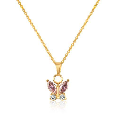 18K Gold Plated Stainless Steel Zircon Jewelry Set for Women Waterproof Cubic Zirconia Necklace Fashion Jewelry