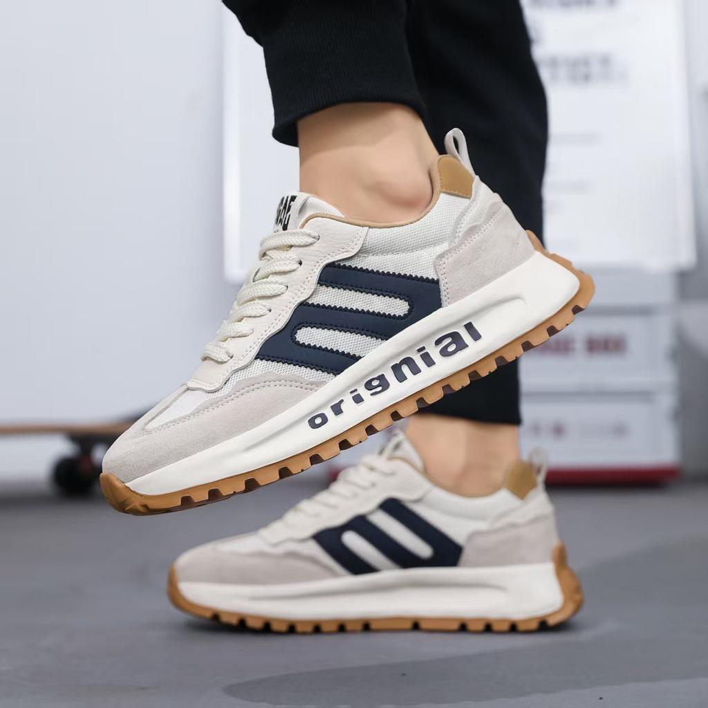 Forrest Gump Men's Shoes 2025 New Fashion Casual Dad Shoes Youth Platform Versatile Breathable Mesh Splicing Sports Shoes