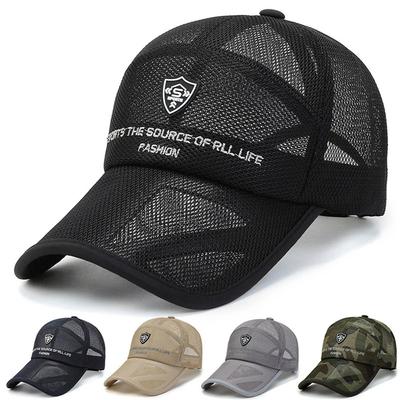 Summer Breathable Mesh Anti-Uv Golf Baseball Cap Sunhat Outdoor Men Womens Tennis Running Hiking Sports Cap Fast Drying Quick Dry Visors
