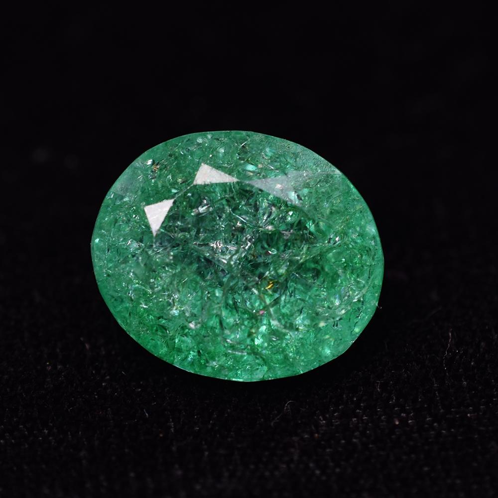 Flawless A+ Quality Natural Oval Cut Green Emerald Gemstone 19.15 Ct Certified