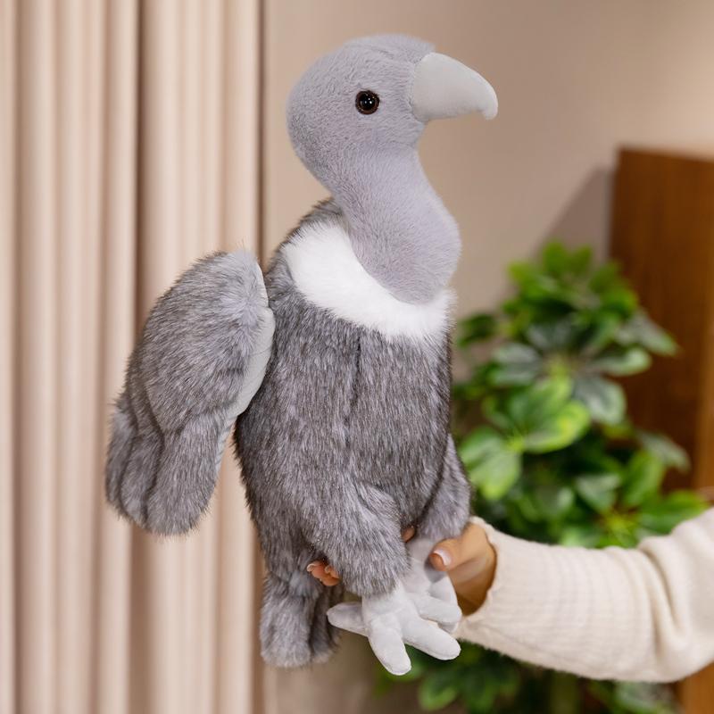35cm Vulture Plushie Exquisite Animal Figurines Interest Interactive Dolls Pealistic Simulation Sleep Companion Gift For Friend