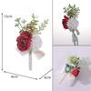 Bride Bridesmaid Brooch Wrist Flower Artificial Rose Brooch Opening Ceremony Sister Lapel