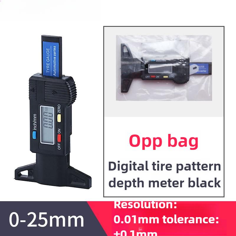 Display Depth Ruler Tread Gauge Tire Pattern 0-25mm Caliper Electronic Measurement Detector