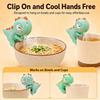 Kitten Green Dinosaur Fans Coffee Chiller 3 Speeds Food Cooling Tools  for Coffee Tea Cooling