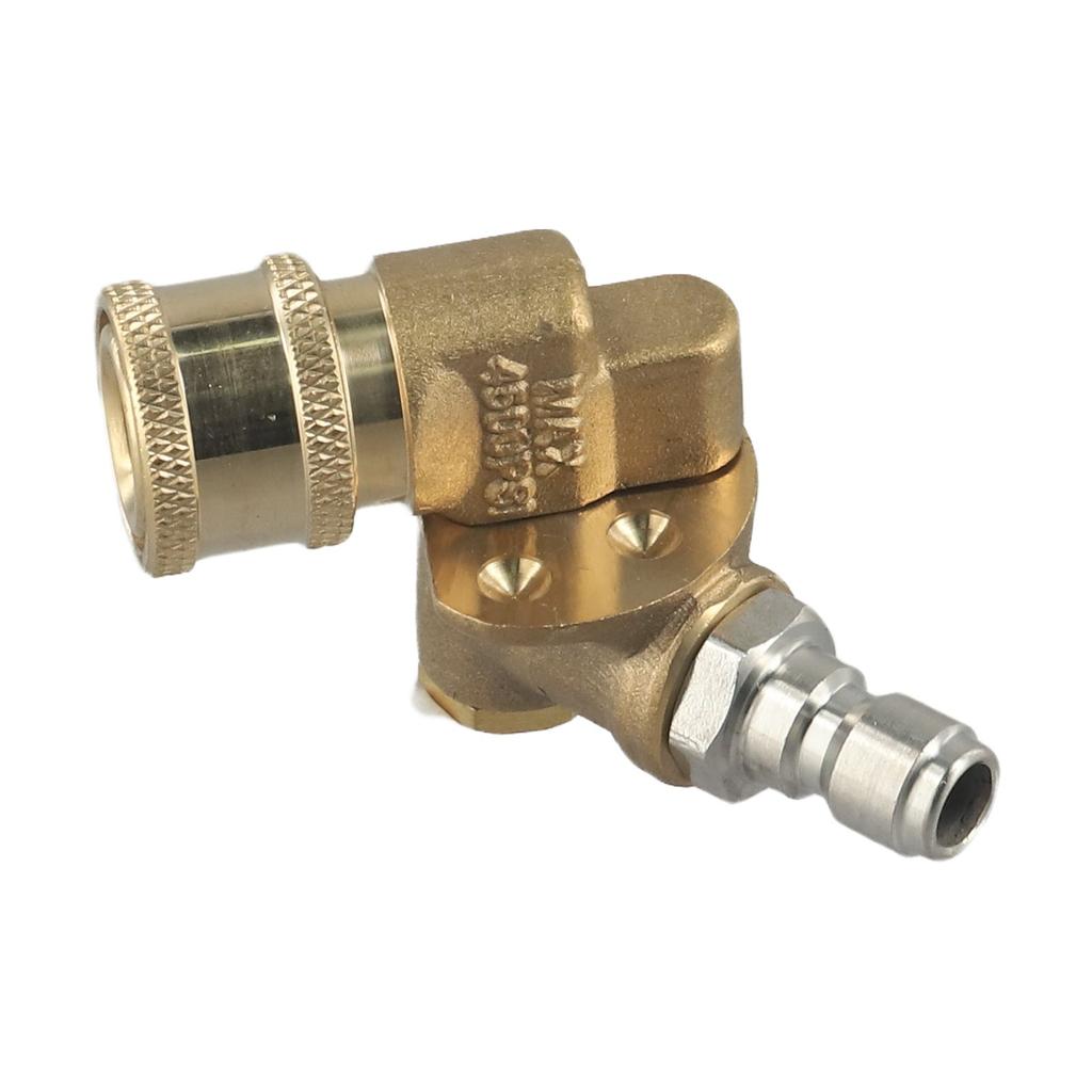 Efficient Cleaning 360 Degree Pivoting Coupler Pivoting Cleaning Nozzle Alloy Material Must-have Cleaning Tool