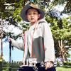 ERKE Kids' Unisex 4-Proof Tech Thickened Hooded Windbreaker Jacket