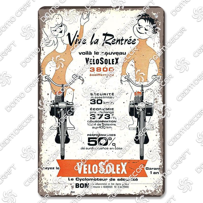Pôster de Bicicleta Retrô Placas de Metal Estanho Ciclista Homens Mulheres Crianças Placa de Metal Decoração de Arte de Parede Garagem Bar Clube Sala de Estar Casa