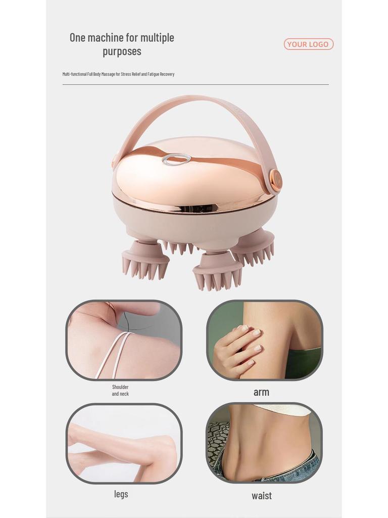 Portable Head, Scalp & Pet Massager with Red Light Therapy