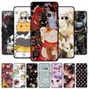 For Nothing Phone (3a) Case 3D Relief Flower Emboss Black Silicone Funda For Nothing Phone 3A A059 3D Back Cover Cartoon Bumper