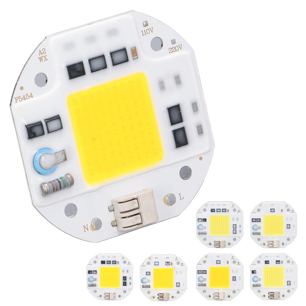 LED Chip Driveless 110V Low Power Consumption Easy Install Heat Dissipation Lamp Beads High Power for DIY Modeling Lights