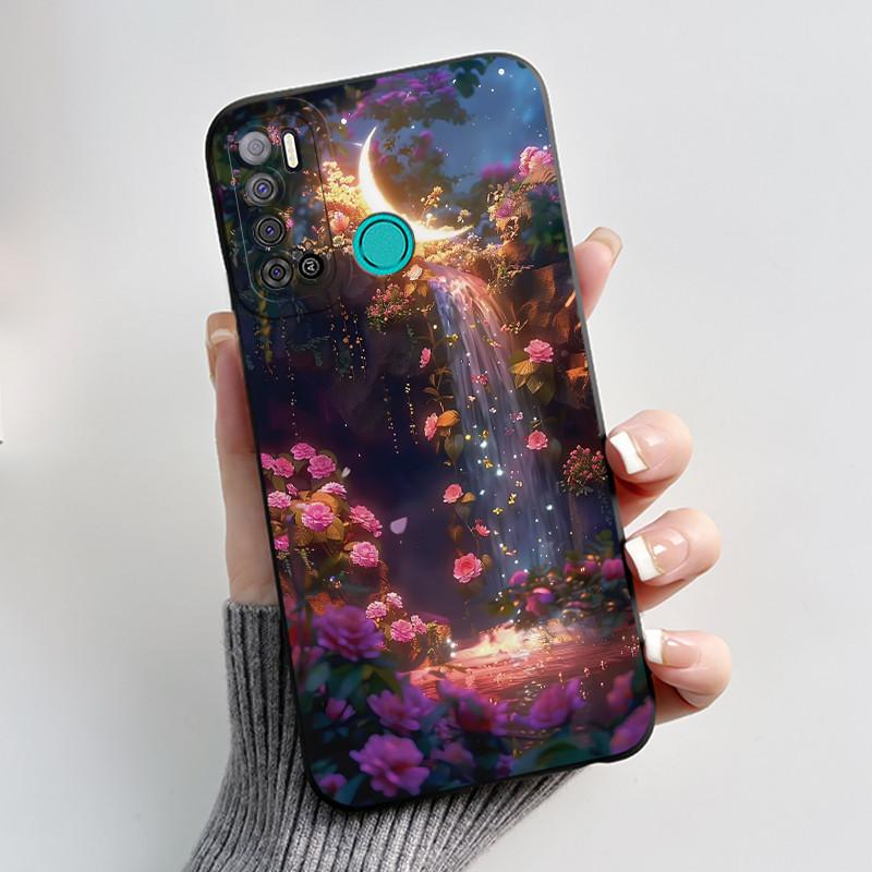 For Tecno Pouvoir 4 Pouvoir 4 Pro LC7 LC8 Case Luxury Cute Love Rabbit Funny Phone Casing Black Silicone Protective Back Cover