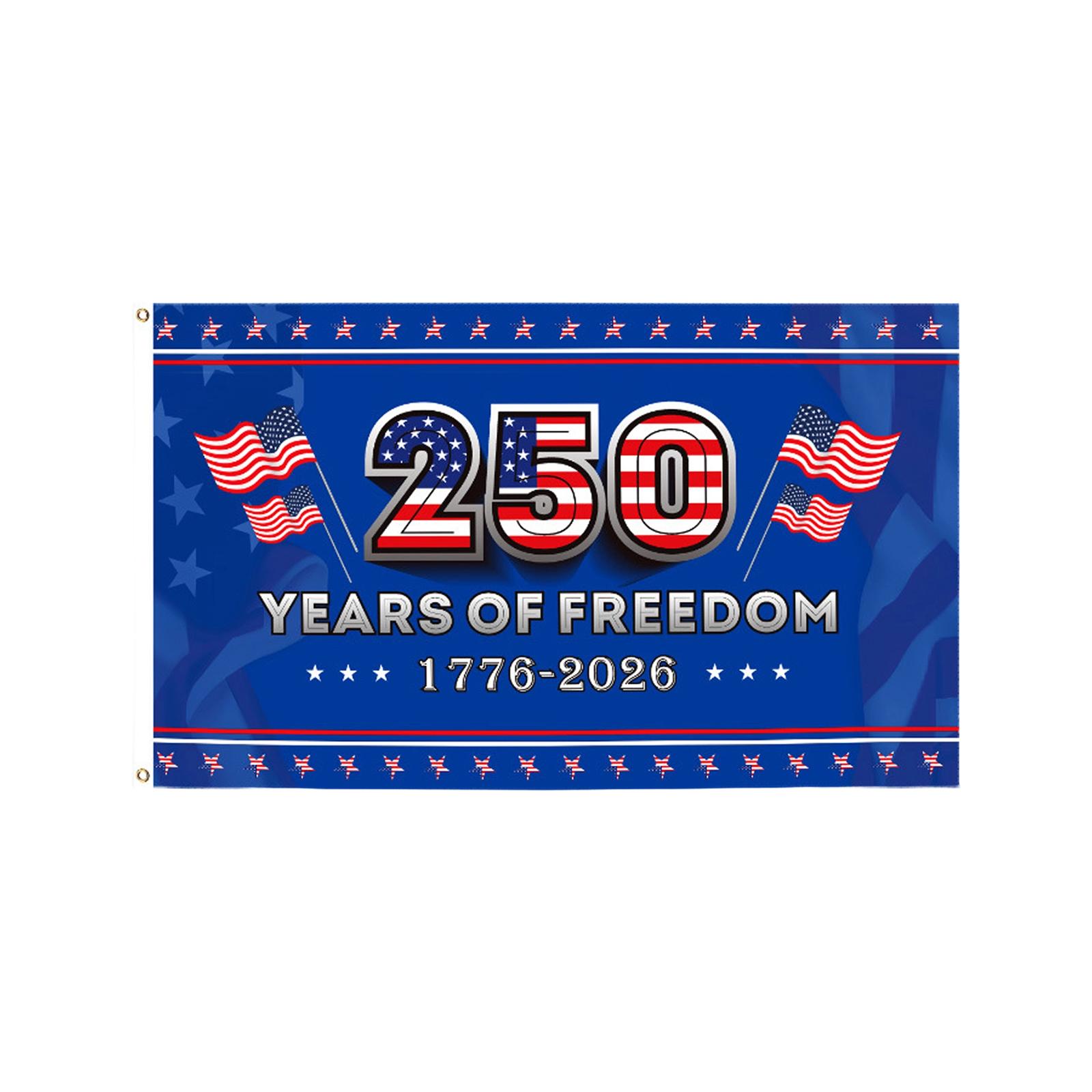 

Outdoor Decorative Banners, Commemorative Backgrounds, 250th Anniversary Of Independence Day Flags One Size