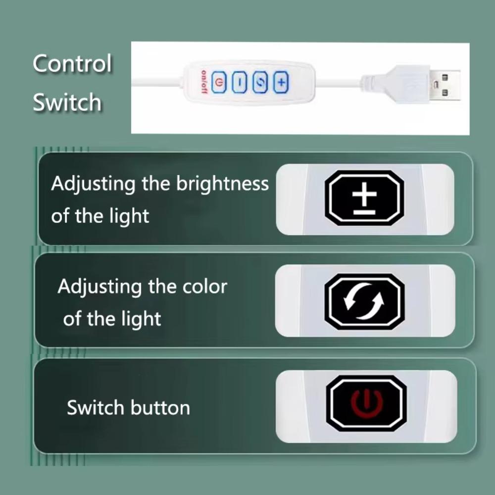 8W Clip On Aquarium Light USB Plug Fish Light Clamp with Switch Fish Tank Lamp  Aquariums Decor