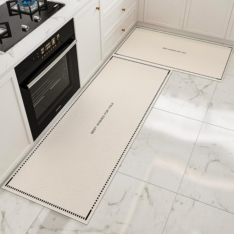 Kitchen Floor Mat Waterproof Non-slip Pvc Carpet Leather Mats Oil-proof Anti-slip Area Rug Home Decoration Alfombra De Cocina
