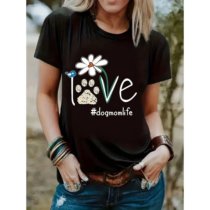 

Women Short Sleeve Crew Neck T Shirt Casual Blouse Regular Fit Opaque Machine Washable S чёрный
