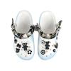 Crocs Crush Clog EVA Hello Smile Slipper Decorative Buckle Hand Painted Graffiti Casual Fashion Versatile Hole Shoes Unisex White