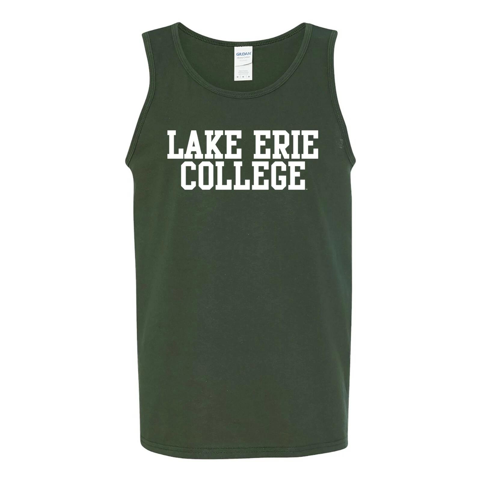 Lake Eerie Storms Basic Block - Collegiate Sports Team Tank Top - Forest L