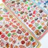Food Grade Resin Sushi Raised Sticker for Child Sensory Play Creative Learning and Decorative Use