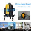 6800mAh 360° 12 Line Laser Level Vertical 3D Blue Horizontal Rotary Cross Self Leveling New