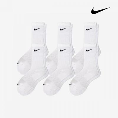 Nike Swoosh Dri Fit Crew Socks 6 Pack Sx6897 100