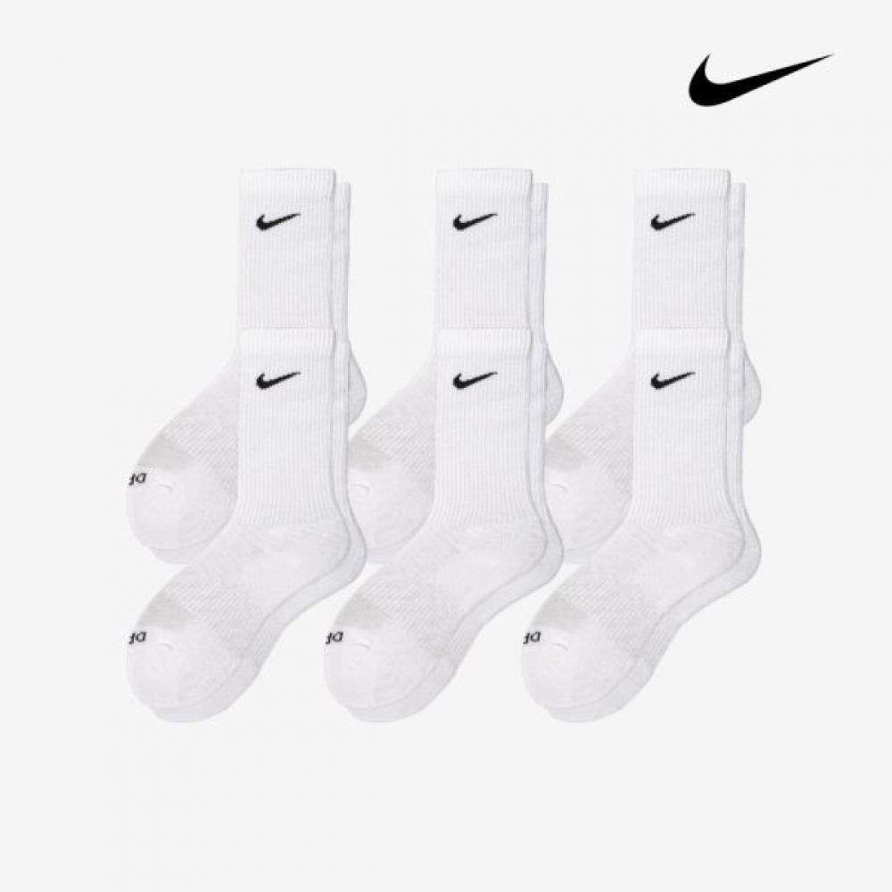 Носки Nike Swoosh Dri Fit с круглым вырезом, 6 пар, Sx6897 100 22S