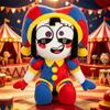 New 30cm Pomni Sitting Posture Cute Doll The Amazing Digital Circus Anime Surrounding Plush Toy Best Festival Gift for Childrens