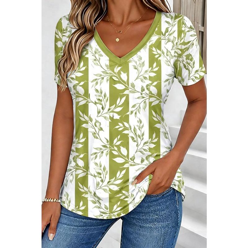 

Fashionable Women s V-neck Casual Short Sleeved T-shirt,Rretro Sports Style Casual Sportswear 3XL