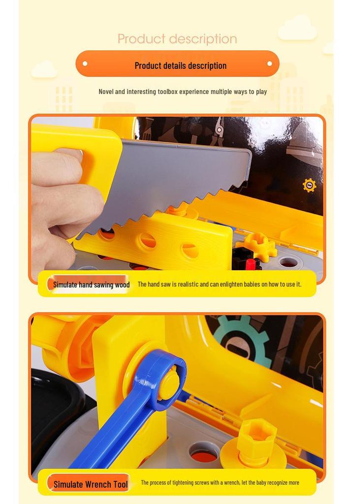 Children's Toolbox Play Set: Electric Drill & Screwdriver Repair Toys