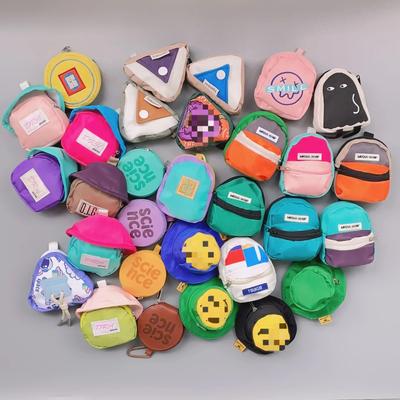 Portafoglio colorato per bambini con cerniera, monete, auricolari, mini zaino kawaii, borsa portaoggetti, portachiavi, telefono, organizzazione, ciondolo