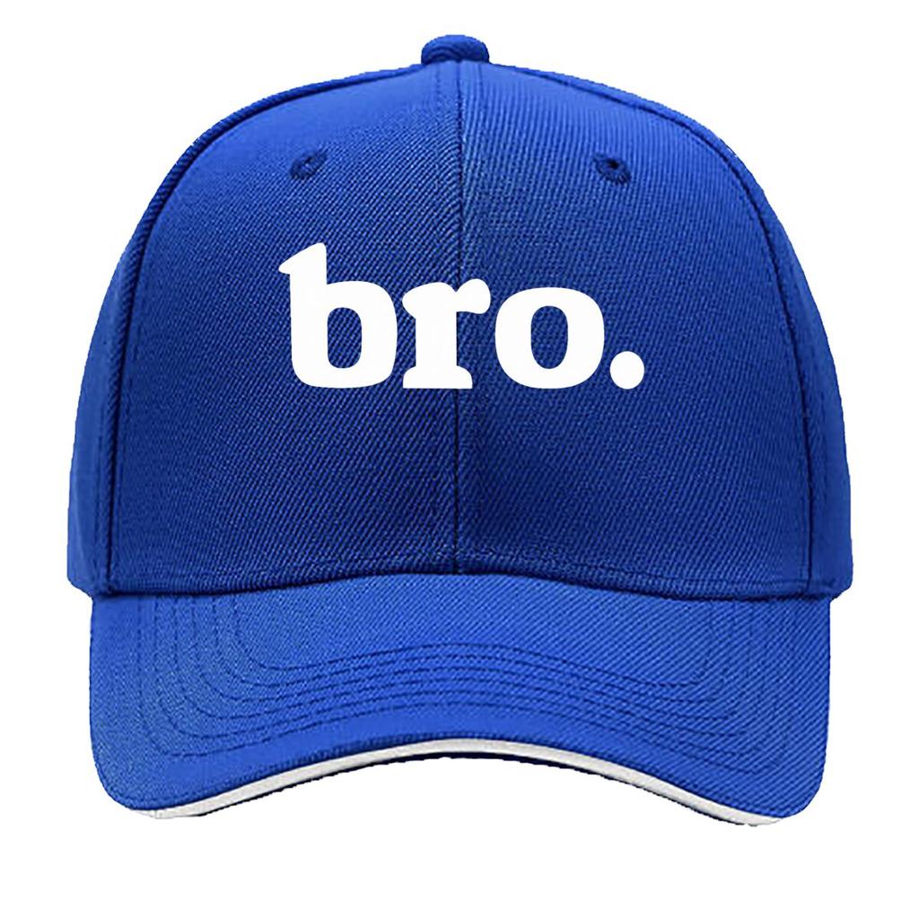 Boys Bro Text Graphic Design Sandwich Baseball Cap Unisex Women Sun Cap Outdoor Workouts Hat