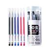 30Pcs Ergonomic Grip Plastic Gel Pen 0.5mm Needle Point Black/Blue/ Red Inks Quick Dry Gel Inks Pen For Note Taking