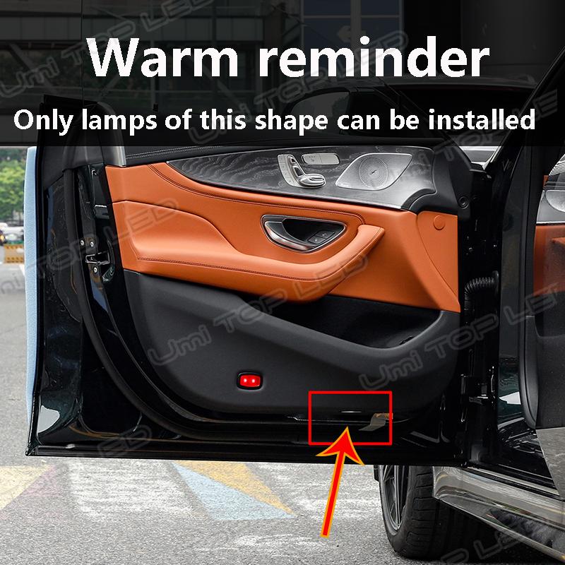 For Mercedes Benz New CLS W257 S Couple W222 W190 CLA W118 LED Car Door Welcome Shadow Light Laser Projection Ghost Puddle Lamp AC1