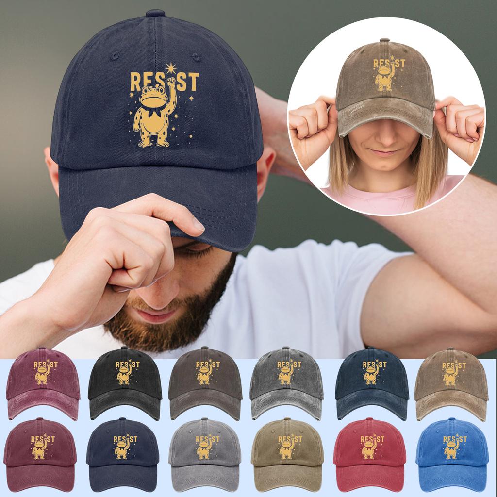 Baseball Cap With Retro , Cotton Washable Adjustable, A Gift For Friends