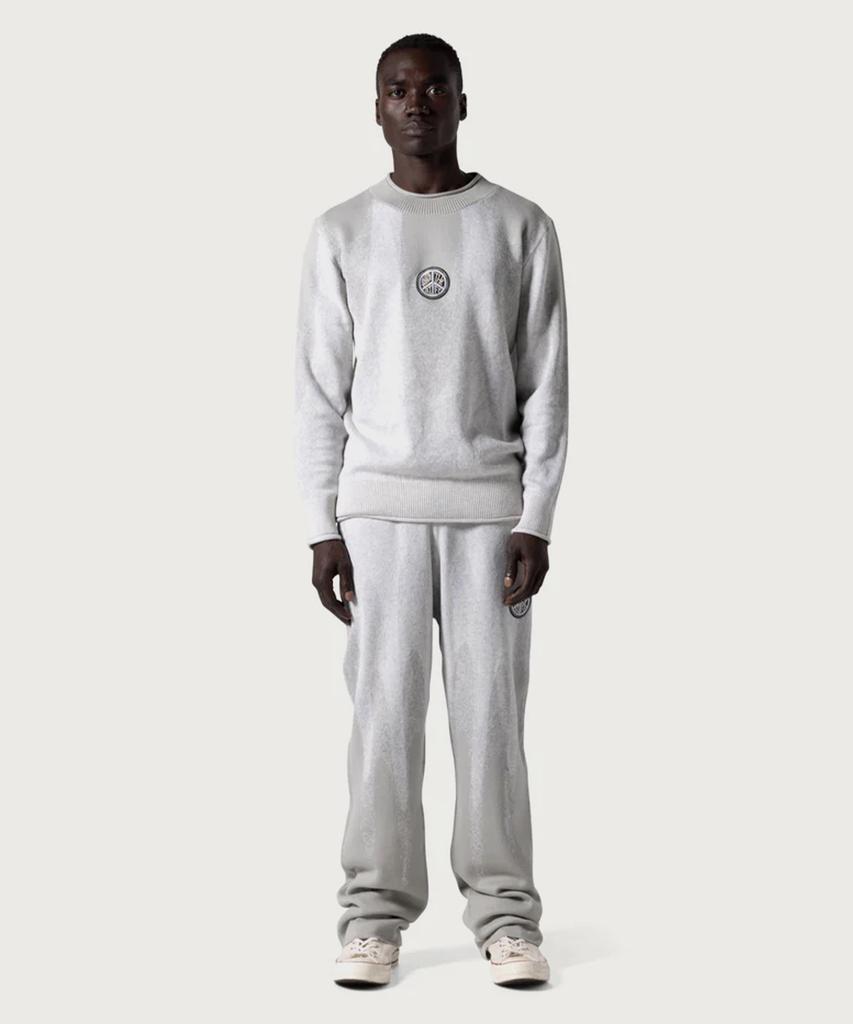 Aneodeogipeuteu (M) Jacquard Tropfen Pullover Stein