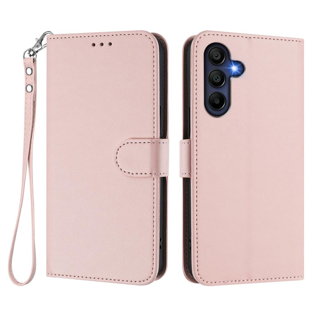 For Samsung Galaxy A16 5G/Galaxy A16 4G Leather Case Wallet Stand Phone Cover with Wrist Strap