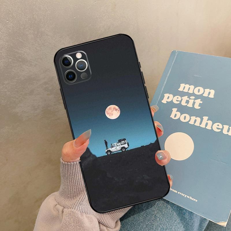 Camping Nature Mountain Case For 17 Air iPhone 16 15 14 13 12 11 Pro Max 12 Mini XR 15 16 Plus 16e Back Cover Shell