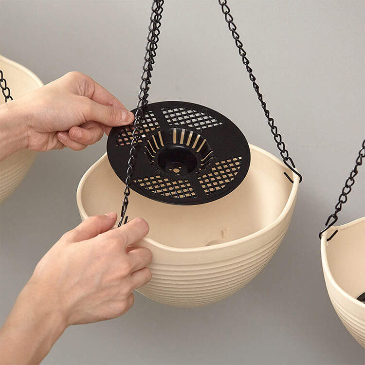 BRICE Pot De Plantation Round Hanging Planter Outdoor Garden Coloured Plant Pot