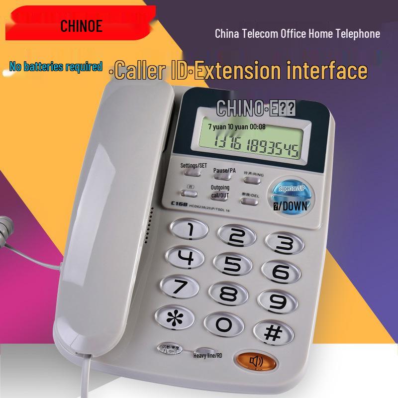 Zhongnuo C168 Caller ID Landline Phone for Home & Office